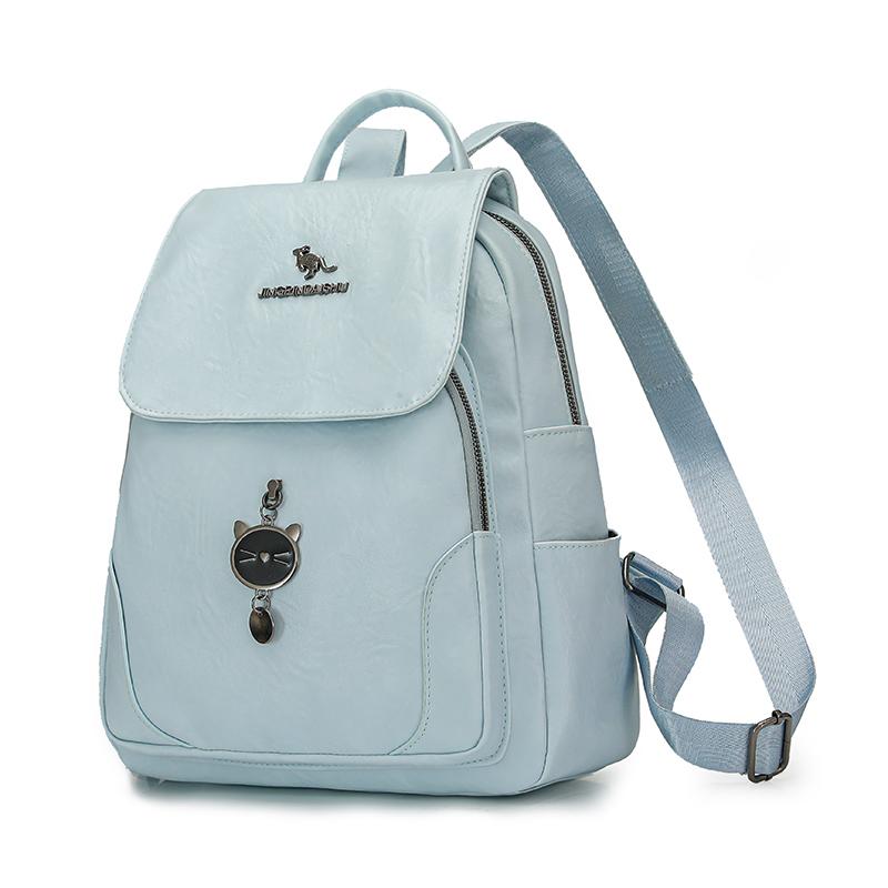 Umwandelbarer Klappen-Rucksack-Tasche mit Seitentaschen, lässiger Faux-Leder-Tagesrucksack für Damen, für den täglichen Gebrauch