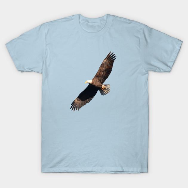 Men Black Print T-shirt Flying Eagle No-Cut Transfer Paper Print Cotton Tshirt 4XL
