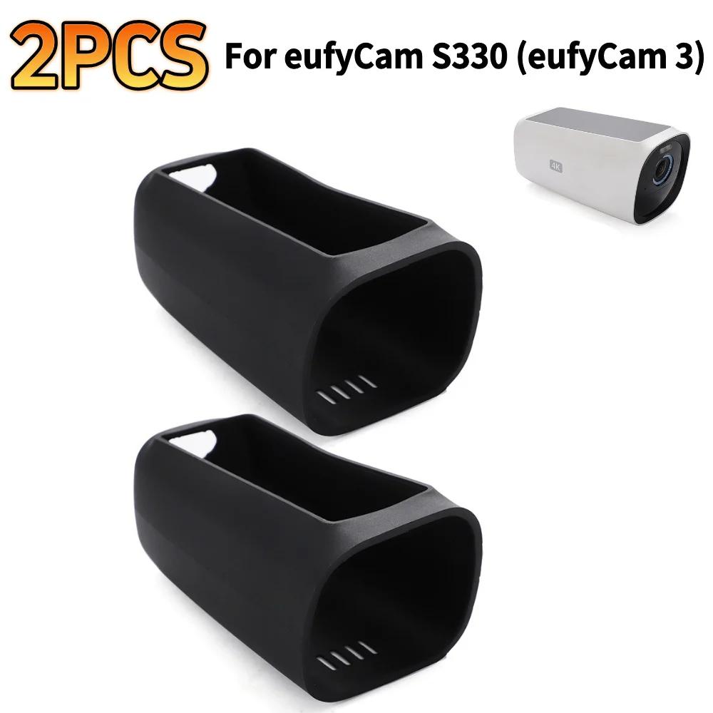 1/2 Stück Silikonhülle für EufyCam 2C Wasserdichte Sicherheitskamera Schutzhülle für Eufy Security S300 eufyCam 3C Abdeckung Skin