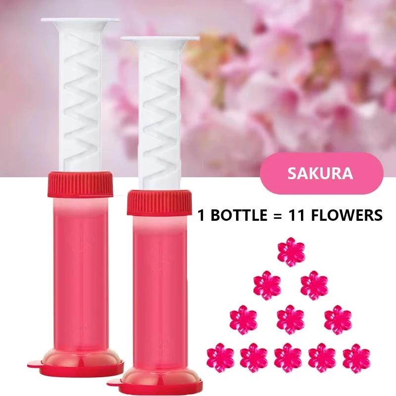 1/2Pcs Toilet Cleaner Gel Syringe Aromatic Drain Toilet Cleaning Detergent Flower Air Freshener Remove Odors Home Bathroom Tools