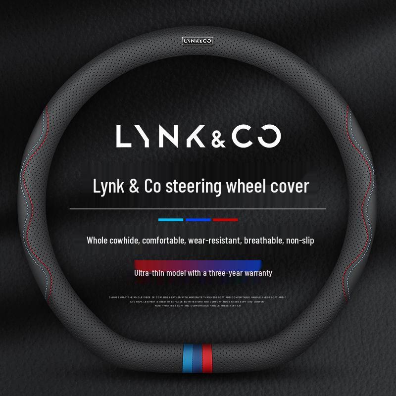 Lynk & Co Steering Wheel Cover - Genuine Leather for 08/06EMP/07EMP/01/02/03/05/06/09 Models