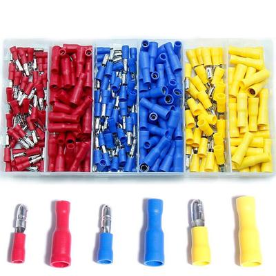 260 STÜCKE Sortiment Bullet Weiblich Männlich Draht Crimpverbinder Terminals