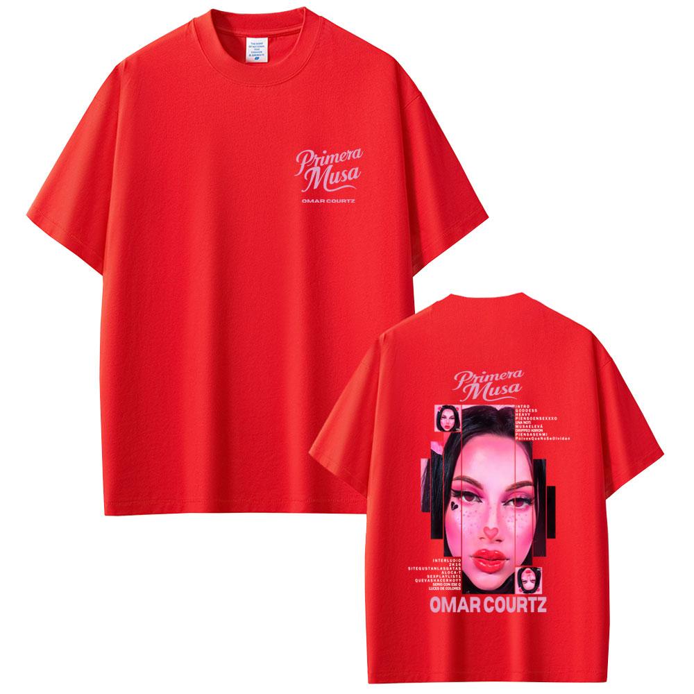 

Omar Courtz Primera Musa Album Graphic Tshirt Men Women Hip Hop Fashion Pop Music T Shirts Casual Cotton Short Sleeve Tshirts S