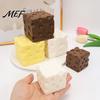 Simulated Cheese Squeeze Toy Toy, Block Sensory for Stress Desk Ornaments Relief, Slow Rise Pinch Home Office Classroom Anxiety Relief Gadget