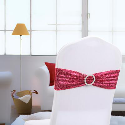 Chair Sashes Creative Wear-Resistant Fine Workmanship Bowknot Sequin Home Decor