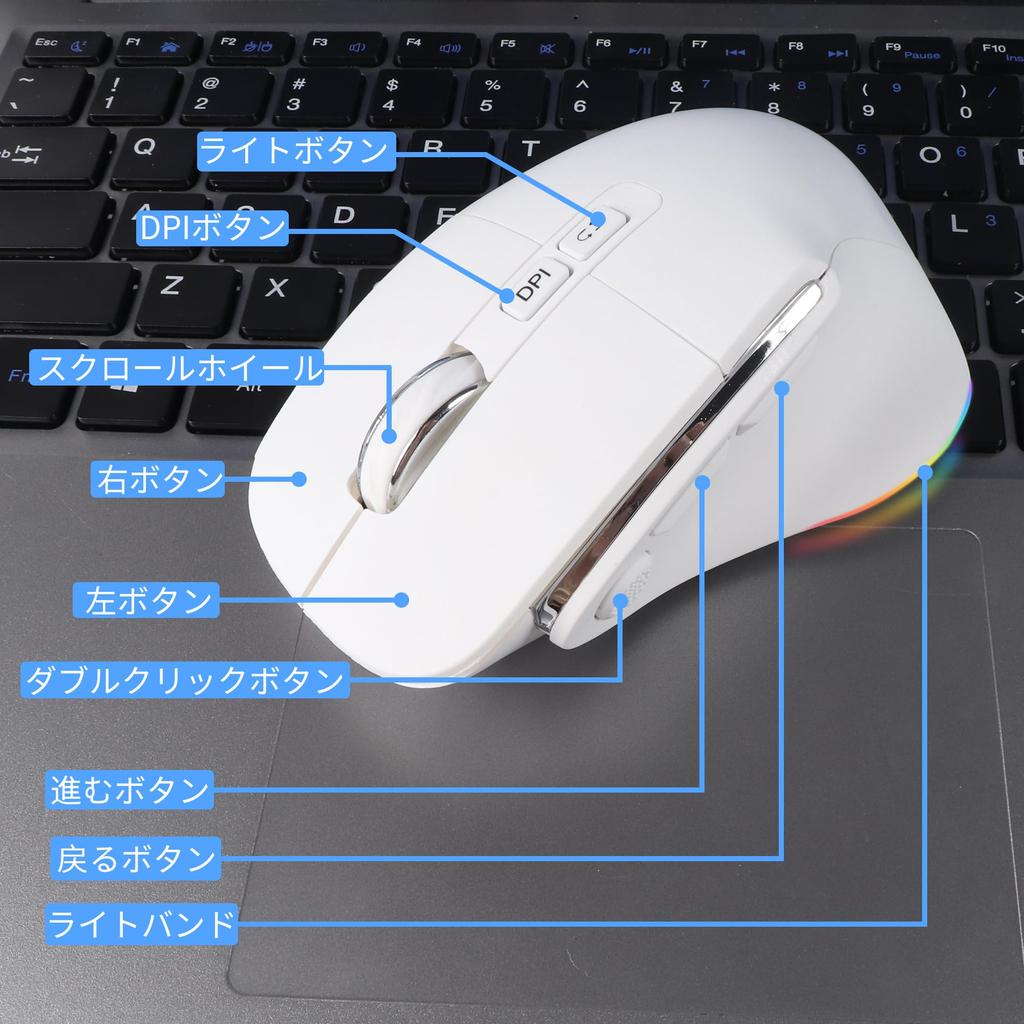 Wireless Bluetooth Wired 8 3 DPI High Ergonomic Compatible with Chrome Mouse, & 2.4GHz, & Wireless, Buttons, Settings, Rechargeable, Precision,