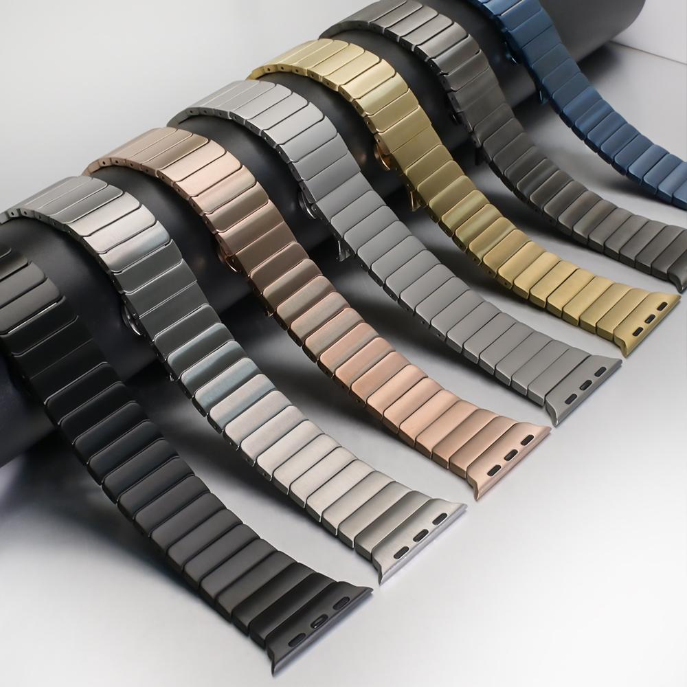 Stainless Steel Band for Apple Watch Ultra 3 2 1 49mm 11 10 46mm 42mm Luxury Strap for Iwatch 9 8 7 6 5 4 Se 44mm 40mm 45mm 41mm