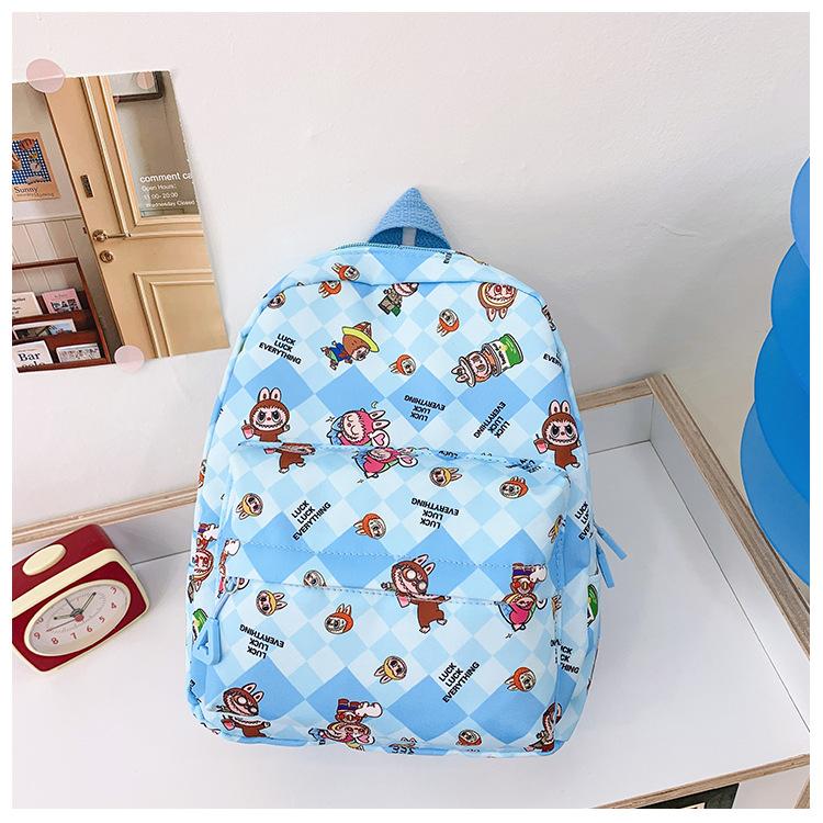 School bag Labub new bag size class preschool baby school bag casual cute men's and women's school bags