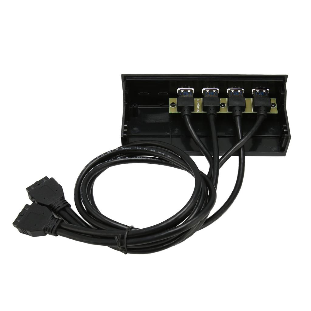 USB3.0 Hub Front Panel 5Gbps 4 Ports 19pin Optical Drive Front Panel for 5.25 Inch PC Computer Case