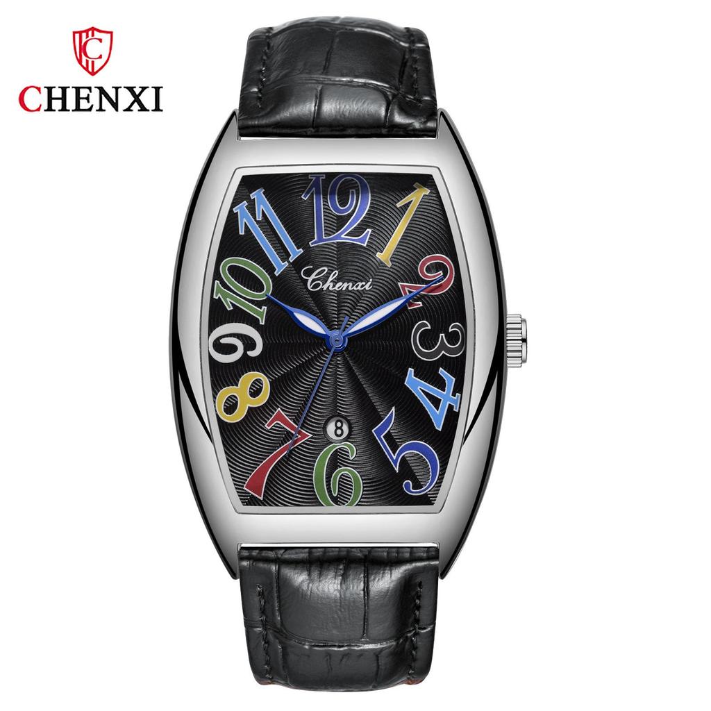 Chenxi Neu Männlichen Business Uhr Luxus Leder Quarz Armbanduhren für Männer Leuchtende Wasserdichte Mann Geschenk