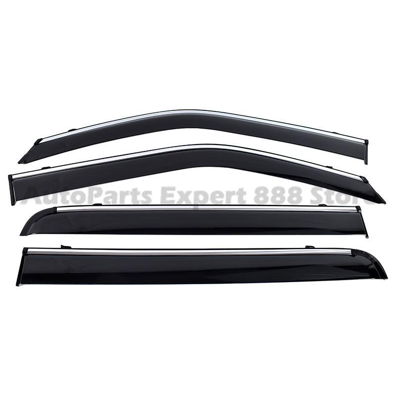 Modification Parts Weather Shield For Ford F-150 Raptor 15 Window Visor Rain Guard Deflector Windshield Rain Eyebrow Awning Trim