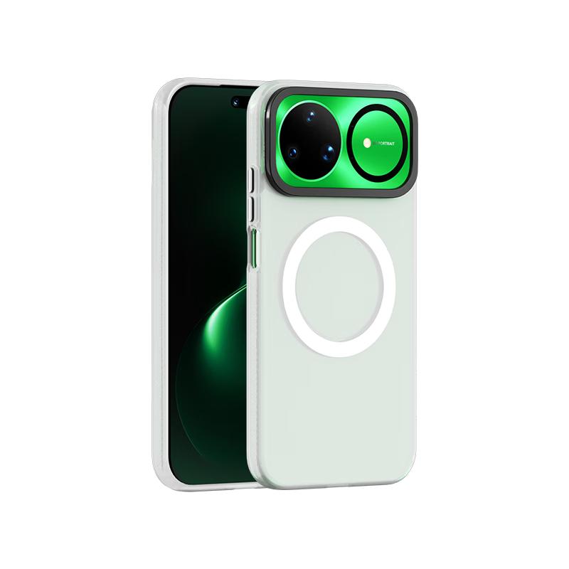 Smorss Skin-Feel Matte Case for Huawei Nova15ultra - Magnetic Full-Coverage Slim Anti-Fingerprint Shockproof Protective Cover, Minimalist Unisex White