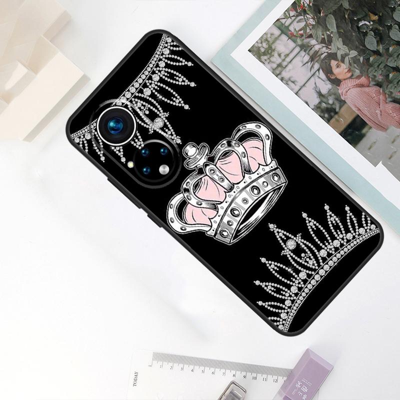 Queen King Crown For Honor Magic 8 Pro 5 6 7 Lite Case For Honor Win RT 400 200 50 70 90 X8c X8b X9a X9b X9c