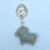 2027 Lunar New Year Goat Pendant Durable Pu Sheep Keychain Bag Decor Gift For Friends