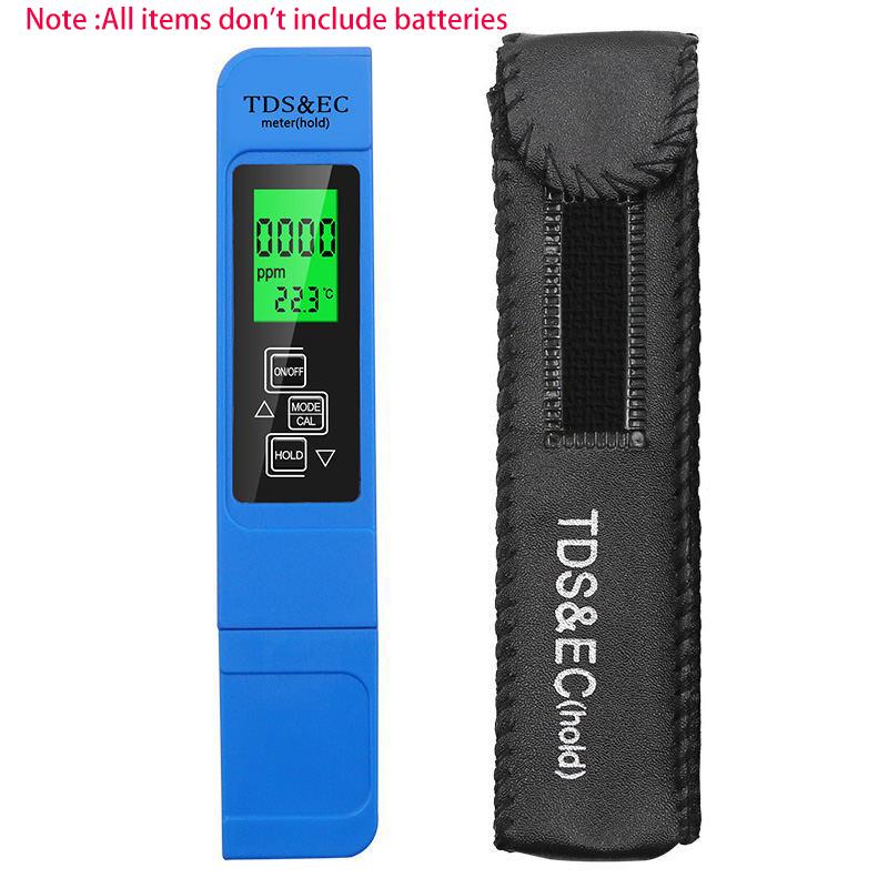 3 In 1 Digital PH /TDS/ EC Meter Tester Thermometer Pen Water Purity PPM Filter Hydroponic for Aquarium Pool Water Monitor Tools