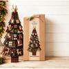 DIY Patchwork Christmas Tree Kit, Farmhouse Fabric Xmas Wall Hanging Ornament Craft Set, Complete Sewing Material Kit for Gifts
