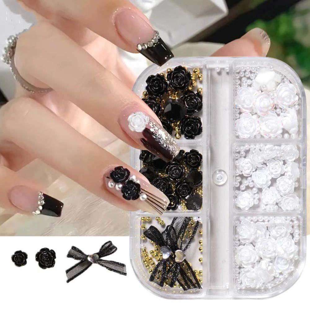 

Сладкие украшения для ногтей с камелией. Цветы. Украшения для ногтей. Стразы для дизайна ногтей. Сверла для ногтей с бантом.