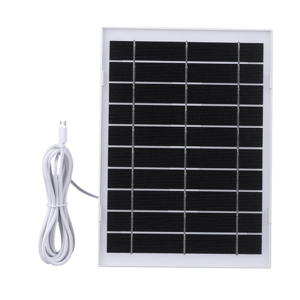 

10 Вт 5 В камера безпеки Сонячна панель Зовнішні сонячні батареї Зарядний пристрій Монокристалічна кремнієва сонячна панель для невеликої домашньої системи освітлення