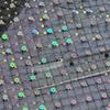 Diamond Grid Sequin Mesh Fabric for Wedding Dress Headwear Decoration Fabrics By The Meter Diy Sewing Material Cloth