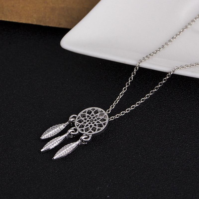 Femmes Rétro Dream Catcher PLUME pendentif long pull Chaîne Mode Collier Femmes Rétro Dream Catcher PLUME pendentif long pull Chaîne Mode Collier