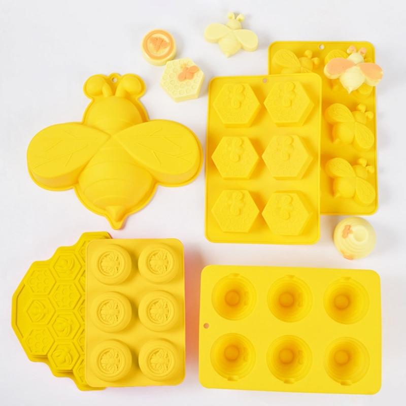 Silikonové formy na fondán řady Bee, formy na mýdlo, hliněné formy na pěnu, formy na kuchyňské pečivo, silikonové formy na pečení