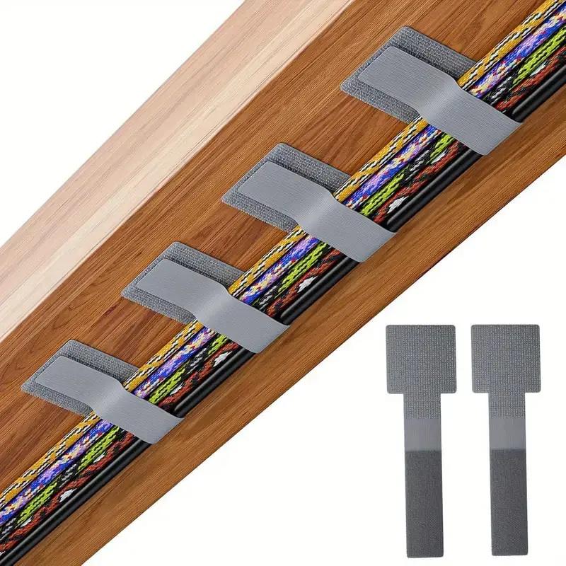 1set/10pcs Self Adhesive Cable Organizer, Table/Wall Adhesive Cable Fixed Clip, Power Cable Tie Network Cable Routing Holder
