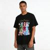 Christmas Anime Character Print Sweatshirt Elf Santa Girl Ice Queen Cat Holiday Top Pure cotton T-shirt