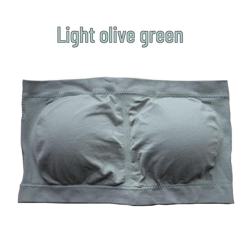 European and American Plus Size Seamless Anti-exposure Bandeau Bra