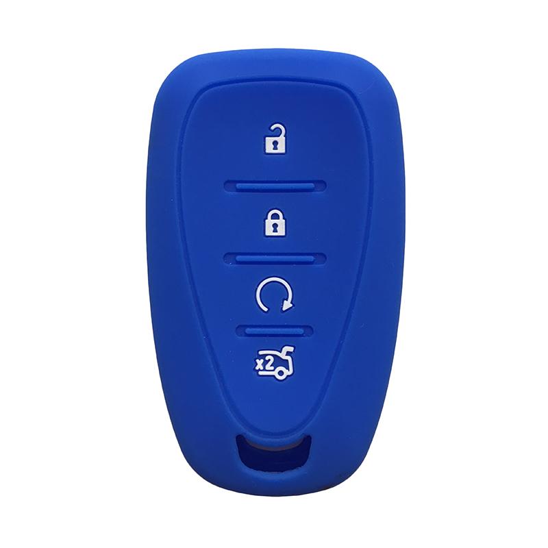 Soft Silicone Car Remote Key Case Cover Shell For Chevrolet New Malibu XL Equinox Cruze Spark Sonic Camaro Volt Bolt Captiva