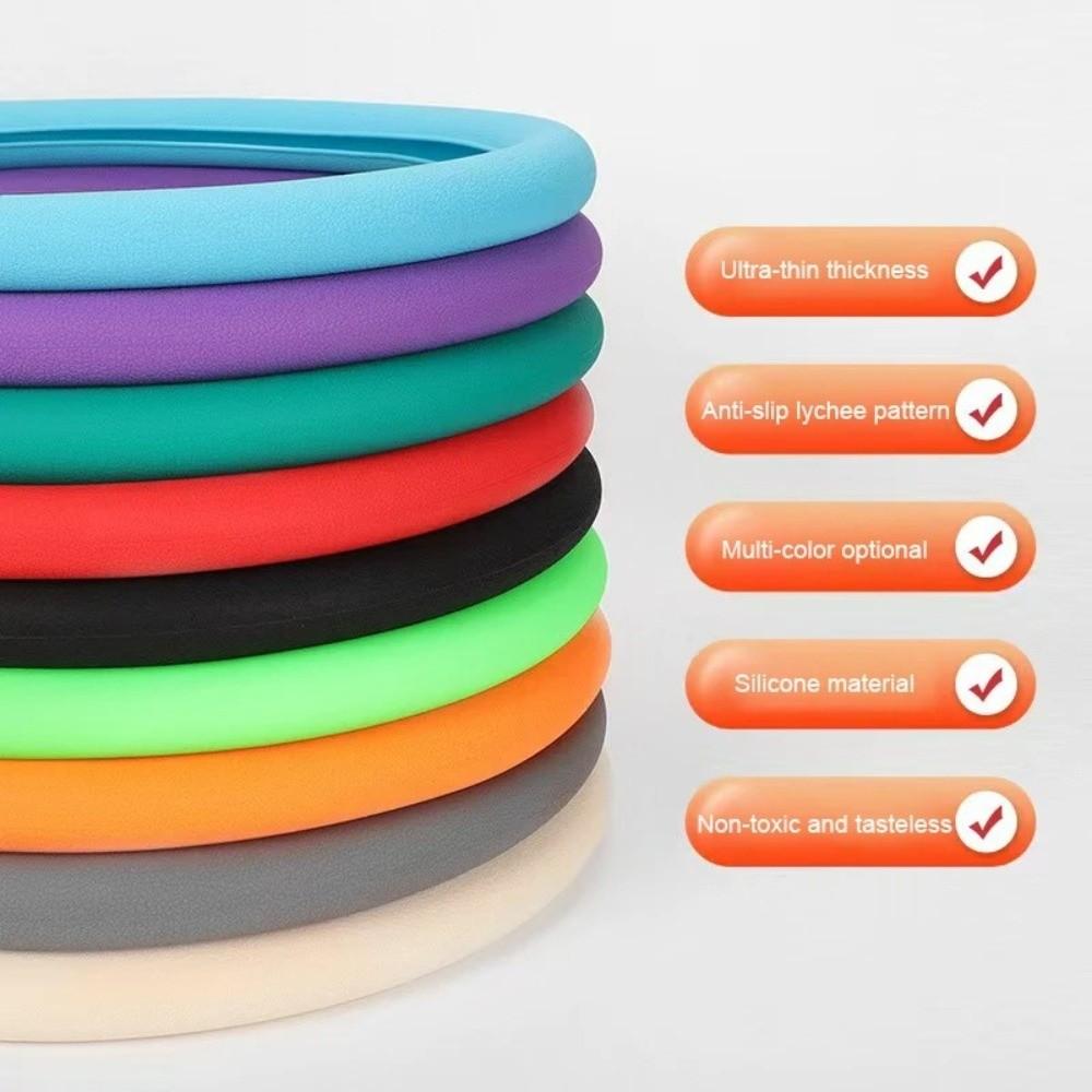 Universal Silicone Steering Wheel Cover Elastic Anti-Slip Car Cover Soft Car Steering Wheel Protector Car Accessories