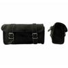 Large Leather Black Motorcycle Combo Saddle 3 Bags Saddlebag Luggage 3 Side Bag