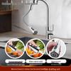 OULIN 304 Stainless Steel Single Bowl Kitchen Sink with Faucet