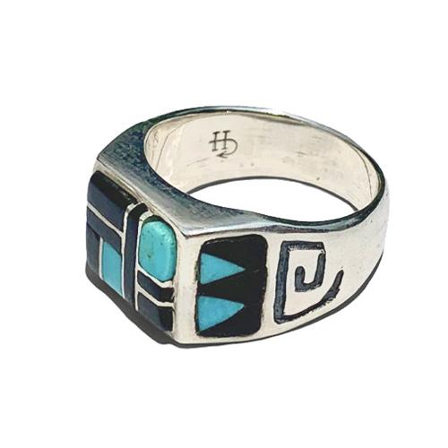 Helldorado Black & Blue Inlay Ring 01 (A Type)