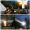 Outdoor Multifunctional Folding Camping Lamp Tent Atmosphere Lamp Handheld Hanging Lamp Portable Lighting Lamp USB Rechargeable