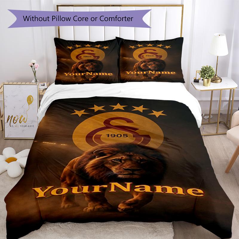 Galatasaray 220 Customize your name Bedding Set Breathable Duvet Cover with Pillowcases Home Decoration Birthday Gift
