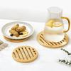 1pc Heat-Resistant Wooden Trivet Mat for Dining Table - Non-Slip, Durable Kitchen & Dining Table Protector with Ergonomic Handle