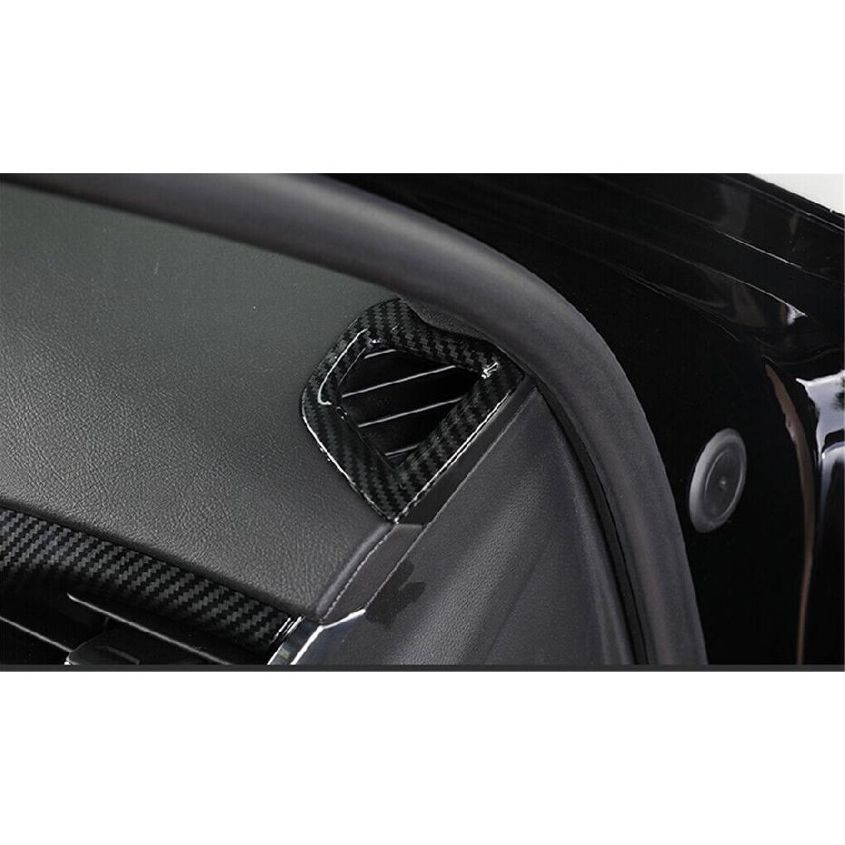 Dashboard L&R Air Outlet Vent Trim ABS Carbon Fiber For Cadillac CT5 -