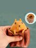 One Squirrel Stump Pressure Release Squeeze Toy - Durable Plastic Vent Sensory Tabletop Pen Holder Pinch Pinch Relief Toy