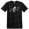Art the Clown Terrifier Horror T-Shirt mit blutigem Messer Glocke Slasher Film Tee