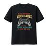 Mens A Day Without Video Games Is Like Funny Gamer Gaming T Shirt White Large Vintage Washed Versatile Fashion Homme Stretched
