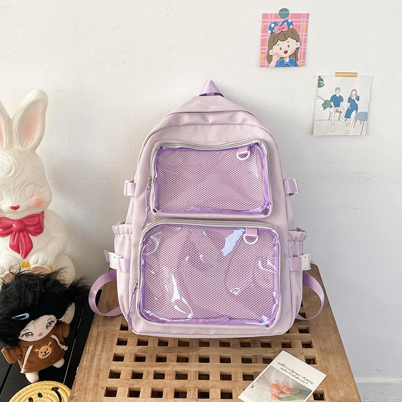 Japanische Kawaii Itabag Damen Neu 2026 Transparenter Rucksack Damen Große Kapazität Ita Rucksack Schultaschen Für College-Studenten JK
