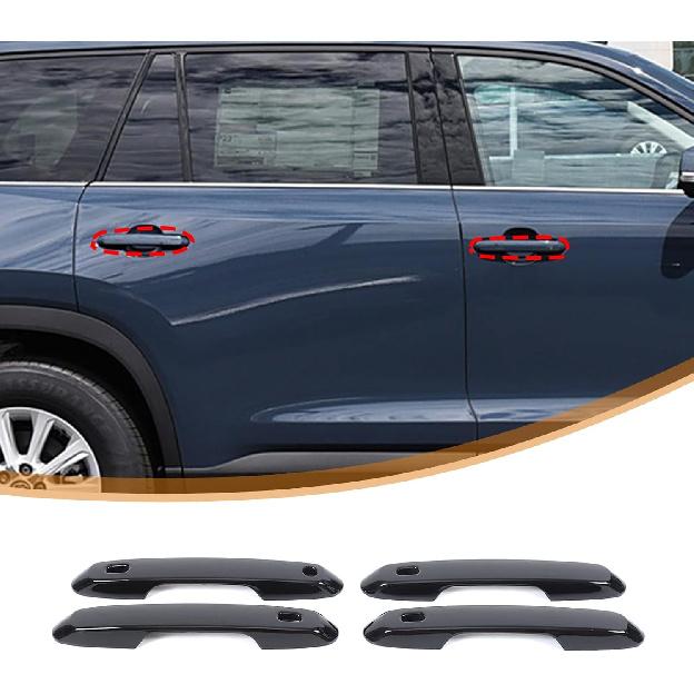 Car Exterior Door Handle Cover Compatible with Toyota Grand Highlander 2024 2025 2026,ABS Car Front Rear Outside Door Handle Covers Decoration