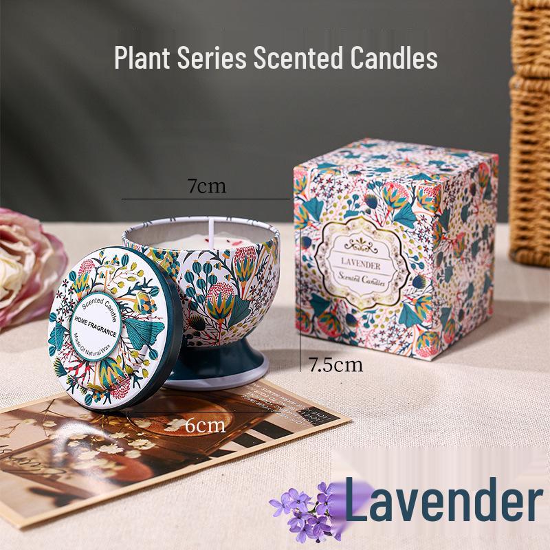 Exquisite High-Stemmed Glass Scented Candle Set - Long-Lasting Indoor Fragrance & Decorative Gift