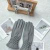 Women Full Fingers Suede Gloves Fashion Touch Screen Gloves New Lady Glove Mitten