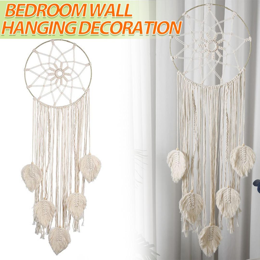 

Кали Ловец снов в стиле бохо, настенные тканые перья, украшения с кисточками ручной работы