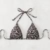 European & American Lace-Up Halter Bikini Top - Women's Beach & Hot Spring Swimwear 2025