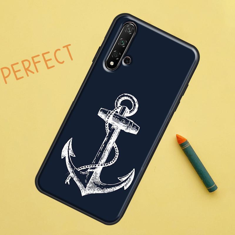 Anker Meer Strand Hülle Für Huawei Nova 9 10 SE 11i 8i 7i 3i Nova 5T Y60 Y61 Y70 Y90 P20 P30 P40 Lite P60 Pro