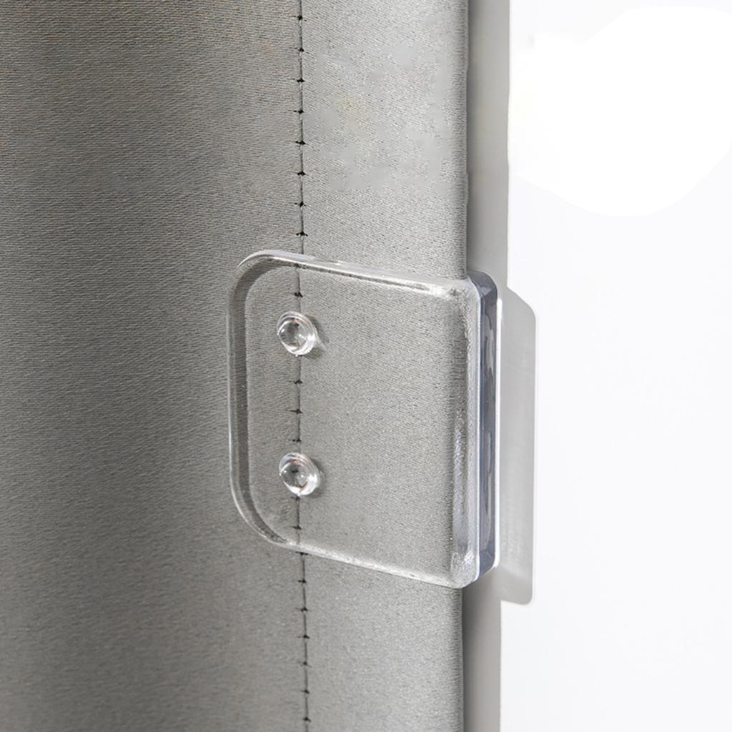 2/4/8Pcs Shower Curtain Clips Shower Splash Guard Holder Clear Adhesive Windproof Splash Clips for Indoor Shower Liners