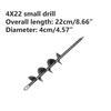 High Quality Earth Auger Drill Bit Garden Auger Spiral Bit Flower Planting Hole Digger Ground Auger Yard Gardening Planting Tool