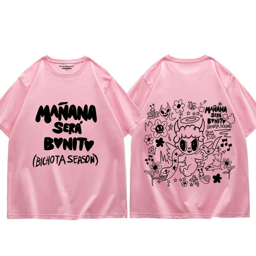 Singer Karol G 2023 New Album Print T Shirt Unisex Women High Street Fashion Oversized T Shirts 100% Cotton Short Sleeve T-shirts